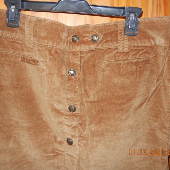 Casual Office Church Date  Corduroy Skirt sz 14 (wsk38) - Picture 5 of 14
